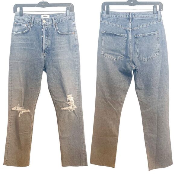 Agolde Riley High Rise Crop Jeans 26 - Picture 1 of 7